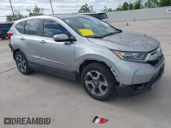 2018 Honda CR-V EX with VIN 7FARW1H57JE030874, listed as a IAAI auction lot 42000029 with 44,445 mi miles and . Bid and sale history available at carsss.com. Image 1.