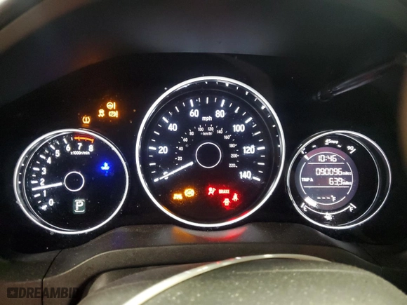 2018 Honda HR-V LX with VIN 3CZRU6H3XJG706302, listed as a Copart auction lot 49627925 with 90,096 mi miles and Salvage Title. Bid and sale history available at carsss.com. Image 9.
