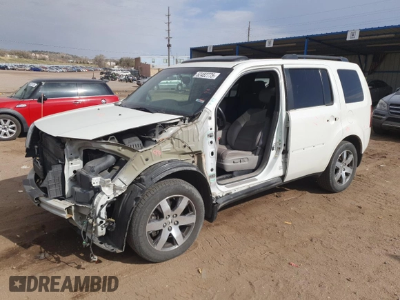 2012 Honda Pilot Touring with VIN 5FNYF4H91CB086713, listed as a Copart auction lot 52482775 with 127,415 mi miles and Salvage Title. Bid and sale history available at carsss.com. Image 1.