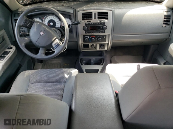 2007 Dodge Dakota SLT with VIN 1D7HW48KX7S256455, listed as a Copart auction lot 62001464 with 109,239 mi miles and Salvage Title. Bid and sale history available at carsss.com. Image 8.