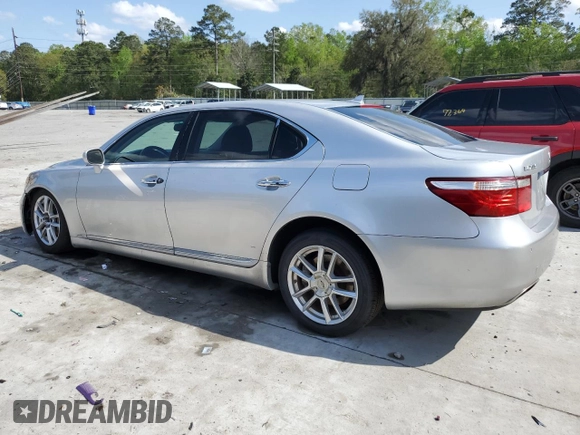 2007 Lexus LS 460 L with VIN JTHGL46F575005604, listed as a Copart auction lot 51103115 with 244,199 mi miles and Salvage Title. Bid and sale history available at DreamBid. Image 2.
