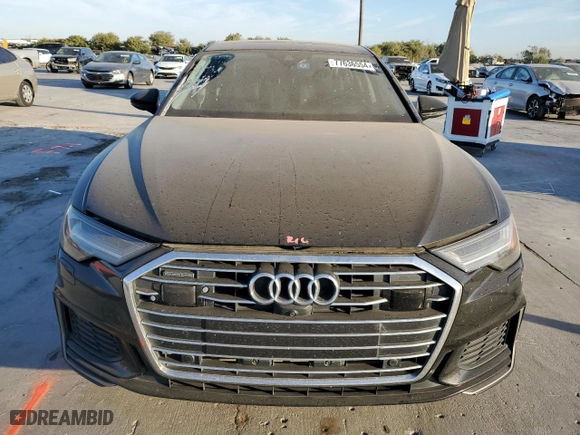 2019 Audi A6 Prestige with VIN WAUM2AF25KN046145, listed as a Copart auction lot 77636554 with 101767 miles and Salvage Title. Bid and sale history available at carsss.com. Image 5.