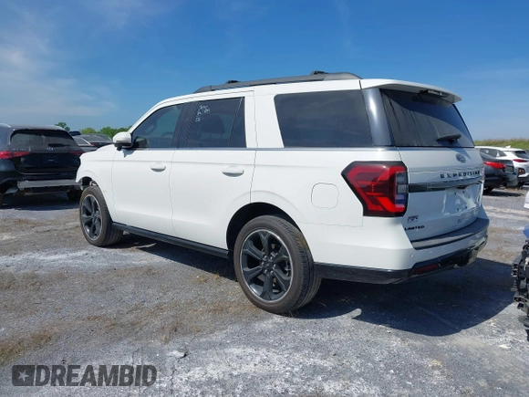 2023 Ford Expedition Limited with VIN 1FMJU2A84PEA53365, listed as a IAAI auction lot 41683102 with 21,147 mi miles and . Bid and sale history available at DreamBid. Image 3.