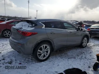 2017 Infiniti QX30 Sport with VIN SJKCH5CP8HA035190, listed as a Copart auction lot 41822215 with 112,921 mi miles and Salvage title. Bid and sale history available at DreamBid. Image 3.
