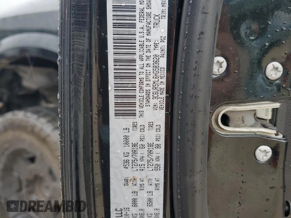 2017 Ram 2500 Big Horn with VIN 3C6UR5ML6HG583620, listed as a Copart auction lot 73753104 with 66,641 mi miles and Salvage title. Bid and sale history available at DreamBid. Image 14.