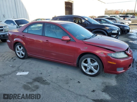 2007 Mazda 6 S Sport VE with VIN 1YVHP80D475M31108, listed as a Copart auction lot 79393634 with 141,784 mi miles and Salvage Title. Bid and sale history available at DreamBid. Image 4.