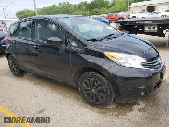 2015 Nissan Note S with VIN 3N1CE2CP6FL394704, listed as a Copart auction lot 58329515 with 88,414 mi miles and Salvage title. Bid and sale history available at DreamBid. Image 4.