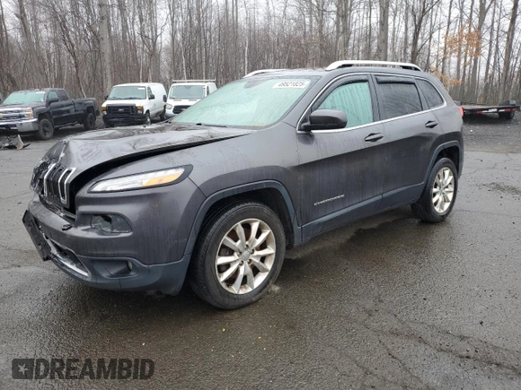 2015 Jeep Cherokee Limited with VIN 1C4PJMDS4FW662698, listed as a Copart auction lot 49521825 with 161,998 mi miles and Salvage Title. Bid and sale history available at DreamBid. Image 1.