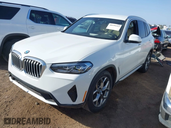 2024 BMW X3 sDrive30i with VIN 5UX43DP04R9W49345, listed as a IAAI auction lot 40539213 with 5,522 mi miles and . Bid and sale history available at DreamBid. Image 17.