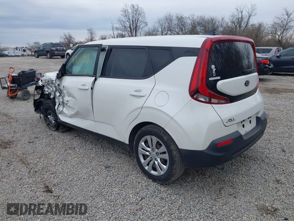 2021 Kia Soul LX with VIN KNDJ23AU8M7767416, listed as a IAAI auction lot 41703981 with 167,187 mi miles. Bid and sale history available at carsss.com. Image 3.
