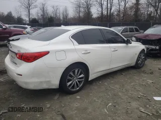2016 Infiniti Q50 2.0t Premium with VIN JN1CV7AR0GM252213, listed as a Copart auction lot 84420874 with 100,763 mi miles and Salvage Title. Bid and sale history available at carsss.com. Image 3.