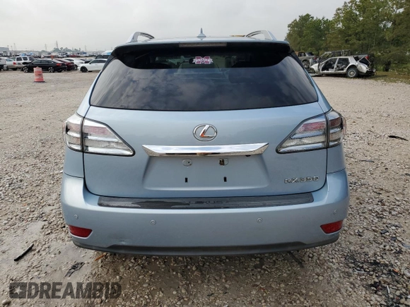 2012 Lexus RX 350 with VIN 2T2ZK1BA0CC074845, listed as a Copart auction lot 53956635 with 206,838 mi miles and Salvage Title. Bid and sale history available at DreamBid. Image 6.