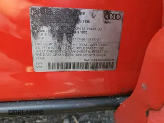 2016 Audi Q3 Premium Plus z VIN WA1BFCFS3GR015125, wystawiony jako Copart lot #55320745 z przebiegiem 99 240 mil mil oraz Szkody całkowita. Historia ofert i sprzedaży dostępna na DreamBid. Obrazek 13.