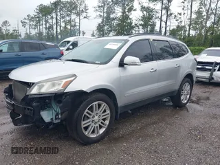 2015 Chevrolet Traverse LT with VIN 1GNKRGKD0FJ385528, listed as a IAAI auction lot 40298898 with 89,287 mi miles and . Bid and sale history available at DreamBid. Image 2.