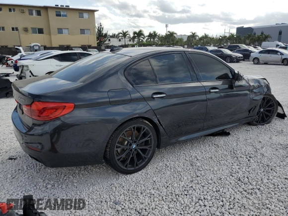 2017 BMW 5 Series 540i with VIN WBAJE5C39HG915941, listed as a Copart auction lot 49083145 with 85,511 mi miles and Salvage Title. Bid and sale history available at carsss.com. Image 3.