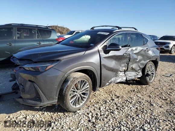 2023 Lexus NX 350h Luxury with VIN 2T2HKCEZ5PC014073, listed as a Copart auction lot 43215295 with Not Provided miles and Salvage Title. Bid and sale history available at DreamBid. Image 1.