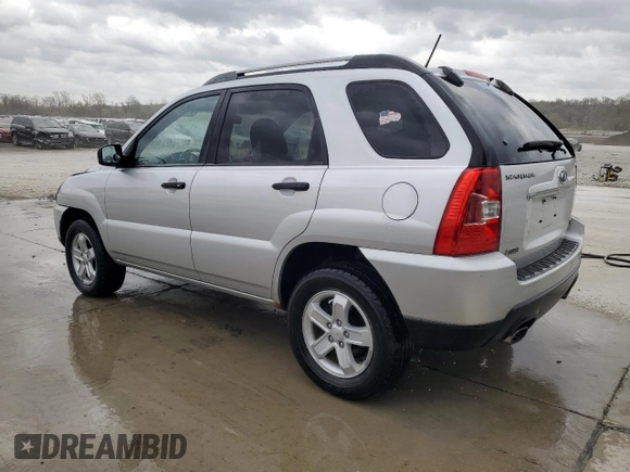 2009 Kia Sportage LX with VIN KNDJE723797590918, listed as a Copart auction lot 51218345 with 145,480 mi miles and Salvage Title. Bid and sale history available at carsss.com. Image 2.