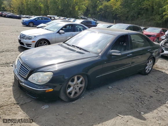 2005 Mercedes-Benz S-Class 5.0L with VIN WDBNG84J15A455913, listed as a Copart auction lot 72368294 with 146,334 mi miles and Clean Title. Bid and sale history available at carsss.com. Image 1.