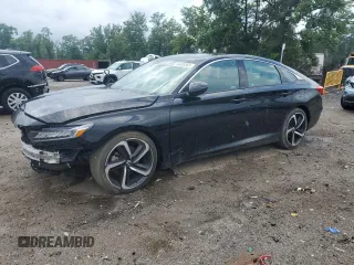2021 Honda Accord Sport with VIN 1HGCV2F33MA034348, listed as a Copart auction lot 64608565 with 56,199 mi miles and Salvage title. Bid and sale history available at DreamBid. Image 1.