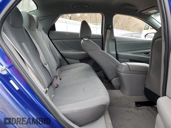 2023 Hyundai Elantra SEL with VIN KMHLS4AG9PU555411, listed as a Copart auction lot 47867865 with 23,460 mi miles and Salvage Title. Bid and sale history available at DreamBid. Image 10.