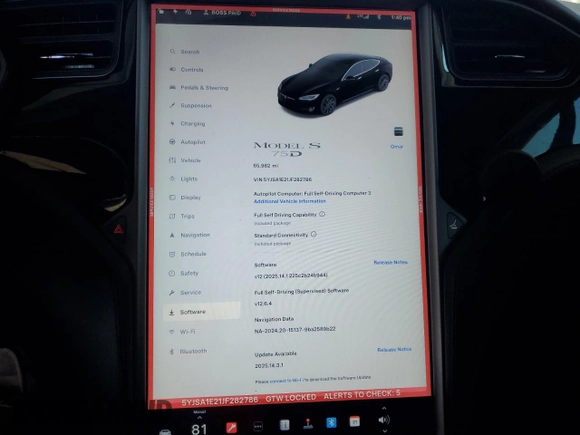 2018 Tesla Model S 75D with VIN 5YJSA1E21JF282786, listed as a Copart auction lot 58058595 with 65,982 mi miles and Salvage title. Bid and sale history available at DreamBid. Image 9.