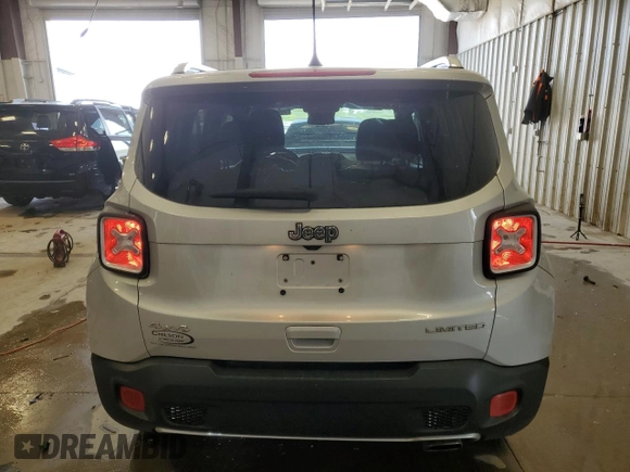 2018 Jeep Renegade Limited with VIN ZACCJBDB5JPH80185, listed as a Copart auction lot 59841045 with 90,798 mi miles and Clean title. Bid and sale history available at DreamBid. Image 6.