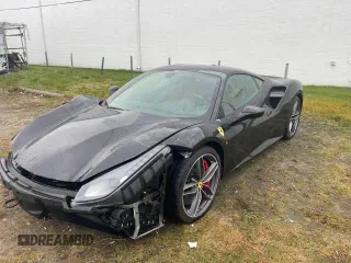 2017 Ferrari 488 z VIN ZFF79ALA4H0220818, wystawiony jako Copart lot #84857004 z przebiegiem 17 208 mil mil oraz Szkody całkowita. Historia ofert i sprzedaży dostępna na DreamBid. Obrazek 2.
