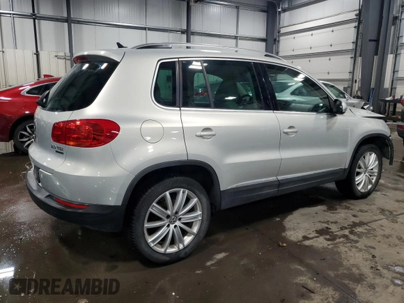 2012 Volkswagen Tiguan S with VIN WVGBV7AX3CW512668, listed as a Copart auction lot 42055975 with 106,148 mi miles and Salvage Title. Bid and sale history available at DreamBid. Image 3.