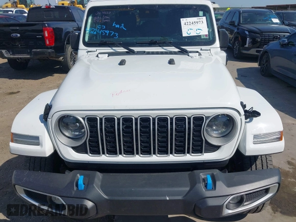 2024 Jeep Wrangler Sahara with VIN 1C4RJXP64RW225507, listed as a IAAI auction lot 42245973 with 45,984 mi miles and . Bid and sale history available at DreamBid. Image 6.