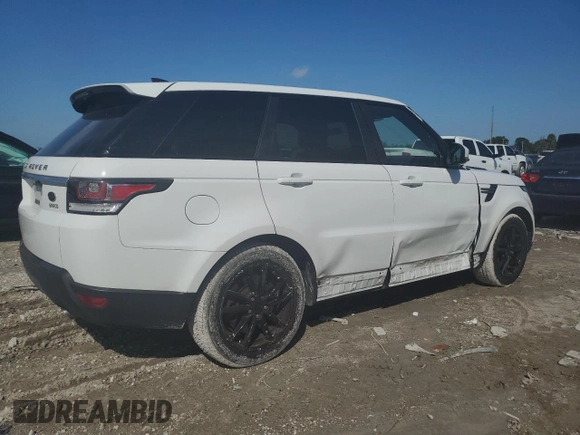 2017 Land Rover Range Rover Sport SE with VIN SALWG2FK7HA125800, listed as a Copart auction lot 76115044 with 55,533 mi miles and Salvage Title. Bid and sale history available at carsss.com. Image 3.