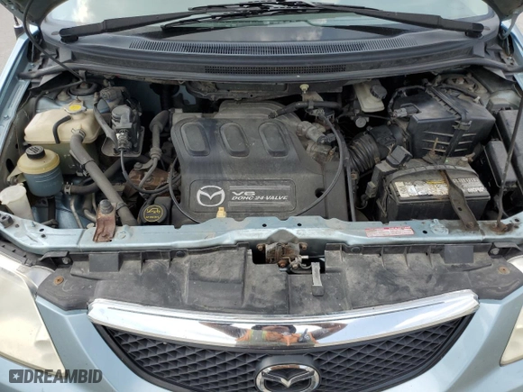 2002 Mazda MPV LX with VIN JM3LW28J120318319, listed as a Copart auction lot 65161833 with 133,181 mi miles and Non Repairable. Bid and sale history available at carsss.com. Image 12.