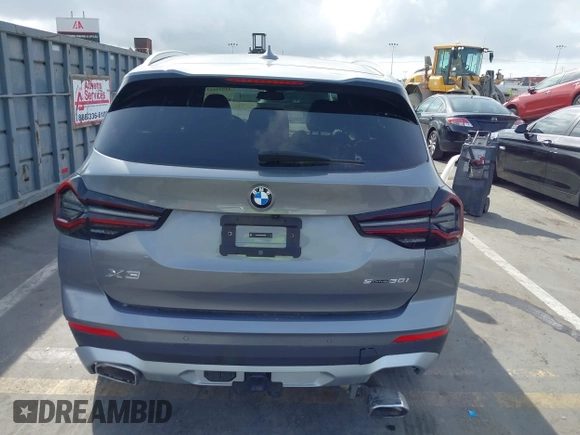2024 BMW X3 sDrive30i with VIN 5UX43DP02R9U43683, listed as a IAAI auction lot 41934613 with 2,130 mi miles and . Bid and sale history available at DreamBid. Image 16.