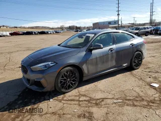 2020 BMW 2 Series M235i xDrive with VIN WBA13AL08L7F58414, listed as a Copart auction lot 42387115 with 60,835 mi miles and Salvage Title. Bid and sale history available at carsss.com. Image 1.
