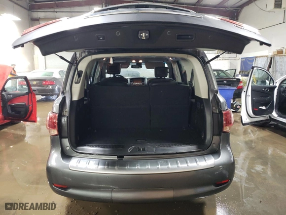 2016 Infiniti QX80 with VIN JN8AZ2NE6G9120924, listed as a Copart auction lot 46857395 with 110,531 mi miles and Salvage Title. Bid and sale history available at carsss.com. Image 6.
