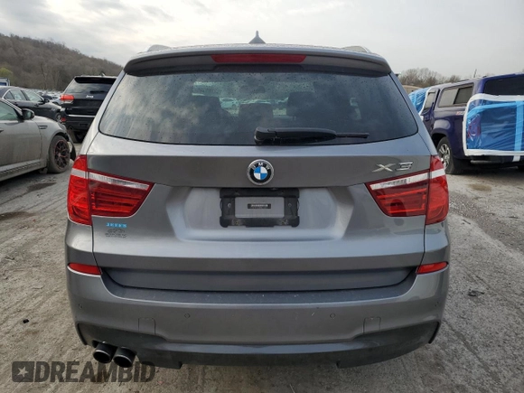 2017 BMW X3 xDrive35i with VIN 5UXWX7C58H0U40354, listed as a Copart auction lot 52769395 with 67,047 mi miles and Salvage Title. Bid and sale history available at DreamBid. Image 6.