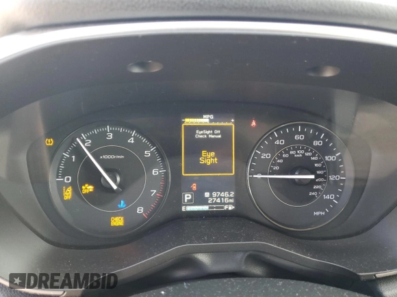 2020 Subaru Impreza Premium with VIN 4S3GTAD64L3704621, listed as a Copart auction lot 56699345 with 27,416 mi miles and Salvage title. Bid and sale history available at DreamBid. Image 9.