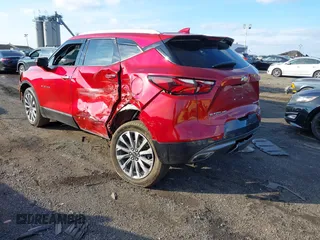 2022 Chevrolet Blazer Premier with VIN 3GNKBLR40NS163877, listed as a IAAI auction lot 41249191 with 22,235 mi miles and . Bid and sale history available at DreamBid. Image 3.