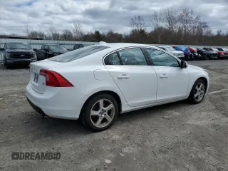 2012 Volvo S60 T5 with VIN YV1622FS2C2051804, listed as a Copart auction lot 53184505 with 0 mi miles and Clean Title. Bid and sale history available at carsss.com. Image 3.