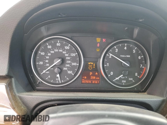 2009 BMW 3 Series 328i with VIN WBAWR33529P461100, listed as a Copart auction lot 50415115 with 57,979 mi miles and Salvage title. Bid and sale history available at DreamBid. Image 9.