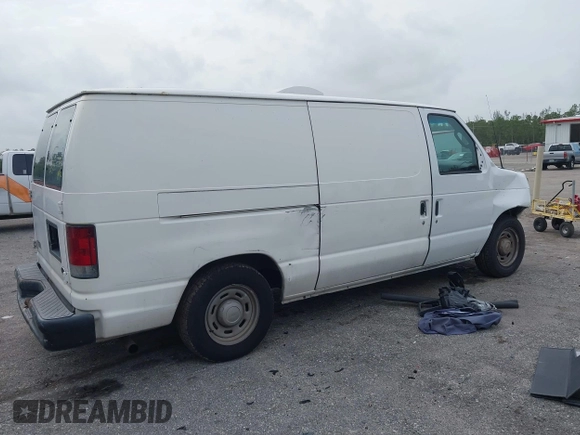 2005 Ford Econoline Cargo with VIN 1FTRE14W75HA41442, listed as a IAAI auction lot 42438411 with 197,241 mi miles and . Bid and sale history available at DreamBid. Image 14.