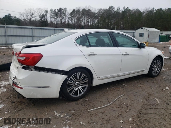 2015 Kia Cadenza Premium with VIN KNALN4D73F5194660, listed as a Copart auction lot 88107625 with 92,787 mi miles and Salvage Title. Bid and sale history available at carsss.com. Image 3.