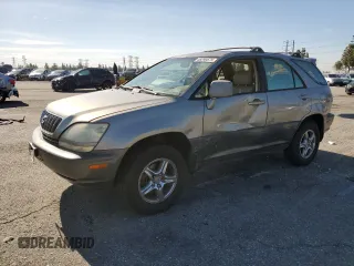 2001 Lexus RX 300 with VIN JTJGF10U110089758, listed as a Copart auction lot 46299575 with 194,799 mi miles and Salvage Title. Bid and sale history available at carsss.com. Image 1.