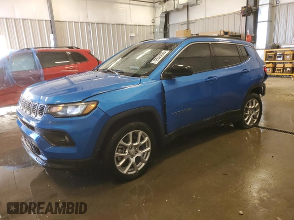 2024 Jeep Compass Latitude Lux with VIN 3C4NJDFN5RT155253, listed as a Copart auction lot 42655665 with 2,130 mi miles and Salvage title. Bid and sale history available at DreamBid. Image 1.