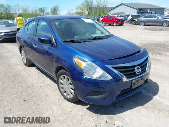 2019 Nissan Versa SV z VIN 3N1CN7AP1KL871484, wystawiony jako IAAI lot #42160363 z przebiegiem 91 012 mil mil oraz . Historia ofert i sprzedaży dostępna na DreamBid. Obrazek 1.