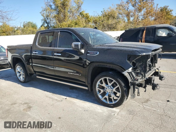 2022 GMC Sierra 1500 Limited Denali with VIN 3GTU9FELXNG146700, listed as a Copart auction lot 77388844 with 76,747 mi miles and Salvage Title. Bid and sale history available at carsss.com. Image 4.