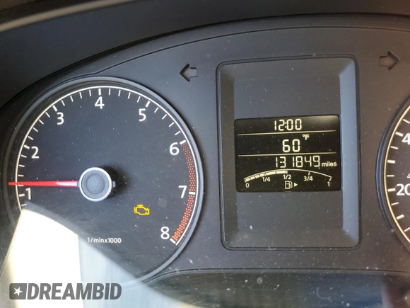 2014 Volkswagen Jetta Sedan S with VIN 3VW1K7AJ1EM444598, listed as a Copart auction lot 51670915 with 131,849 mi miles and Salvage Title. Bid and sale history available at carsss.com. Image 9.