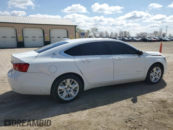 2016 Chevrolet Impala LS with VIN 2G11X5SA8G9125825, listed as a Copart auction lot 52312695 with 78,719 mi miles and Salvage title. Bid and sale history available at DreamBid. Image 3.