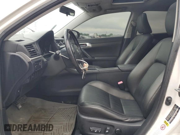 2012 Lexus CT 200h with VIN JTHKD5BH3C2086716, listed as a Copart auction lot 59615095 with 169,104 mi miles and Salvage title. Bid and sale history available at DreamBid. Image 7.