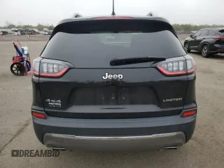 2019 Jeep Cherokee Limited with VIN 1C4PJMDX5KD421346, listed as a Copart auction lot 50021135 with 39,000 mi miles and Salvage Title. Bid and sale history available at carsss.com. Image 6.