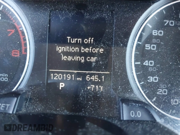 2014 Audi A4 Premium with VIN WAUAFAFL0EN004342, listed as a IAAI auction lot 41233660 with 120,191 mi miles. Bid and sale history available at carsss.com. Image 7.